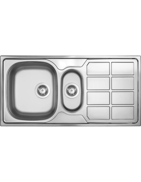 Zlewozmywak Stalowy 1.5-Komorowy Z Ociekaczem Zeo_051A 5908212073605