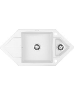 Zlewozmywak Granitowy 1.5-Komorowy Z Ociekaczem - Space-Saver Zqp A653 5908212063934