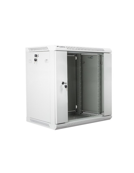 Szafa Rack Lanberg Wf01-6412-10S (12U  635Mm / 600Mm / 450 Mm  Wisząca  Szklane  19''  Kolor Szary)