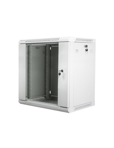 Szafa Rack Lanberg Wf01-6412-10S (12U  635Mm / 600Mm / 450 Mm  Wisząca  Szklane  19''  Kolor Szary)