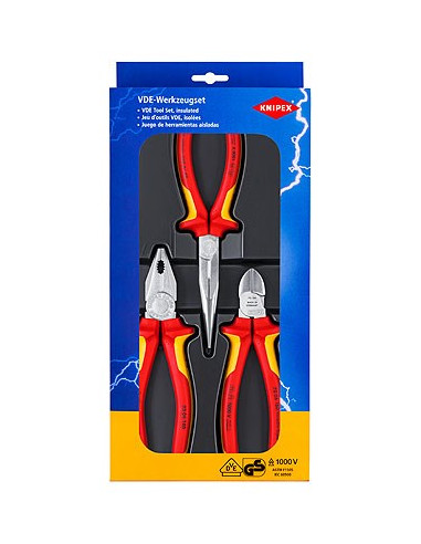 Knipex Zestaw Szczypiec Izolowanych 3Szt