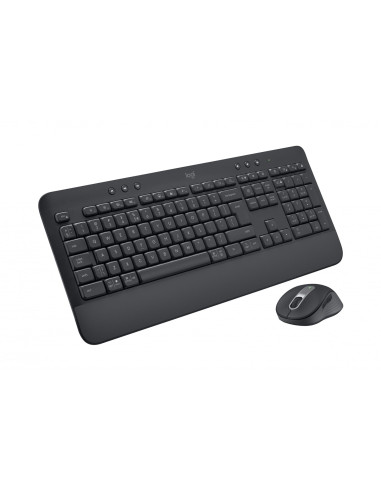 Logitech Signature Mk650 Combo For Business Klawiatura Dołączona Myszka Biuro Bluetooth Qwerty Amerykański Międzynarodowy Grafit