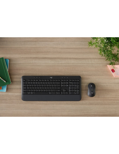 Logitech Signature Mk650 Combo For Business Klawiatura Dołączona Myszka Biuro Bluetooth Qwerty Amerykański Międzynarodowy Grafit