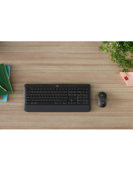 Logitech Signature Mk650 Combo For Business Klawiatura Dołączona Myszka Biuro Bluetooth Qwerty Amerykański Międzynarodowy Grafit