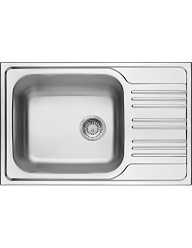 Zlewozmywak Stalowy 1-Komorowy Z Ociekaczem Zex_011B 5908212034224