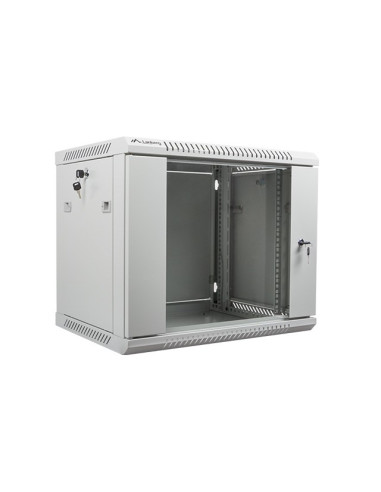 Szafa Jednosekcyjna Lanberg Wf01-6409-10S (9U  500Mm / 600Mm / 450 Mm  Wisząca  Szklane  19''  Kolor Szary)