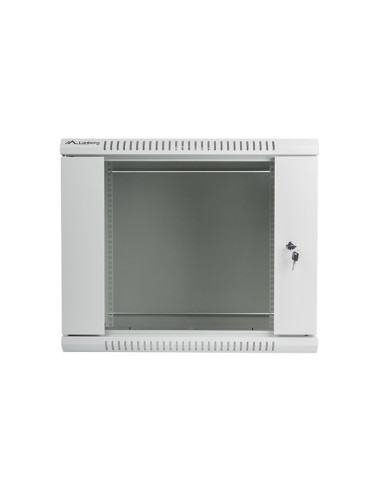 Szafa Jednosekcyjna Lanberg Wf01-6409-10S (9U  500Mm / 600Mm / 450 Mm  Wisząca  Szklane  19''  Kolor Szary)