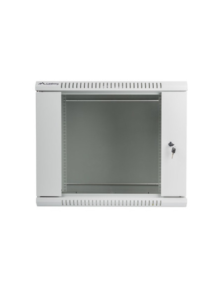 Szafa Jednosekcyjna Lanberg Wf01-6409-10S (9U  500Mm / 600Mm / 450 Mm  Wisząca  Szklane  19''  Kolor Szary)