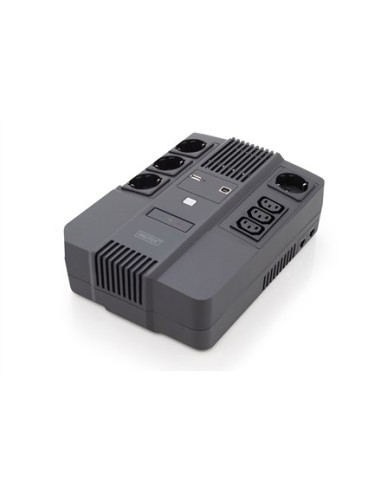 Ups Ups Line-Interactive 800Va/480Wavr 4Xschuko 3Xiec C13 1Xusb A 1X Usb B Rj45