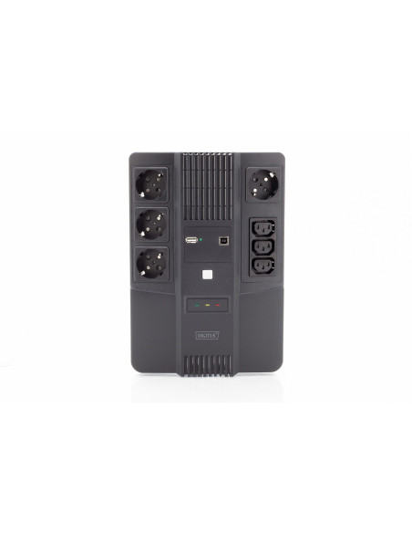 Ups Ups Line-Interactive 800Va/480Wavr 4Xschuko 3Xiec C13 1Xusb A 1X Usb B Rj45