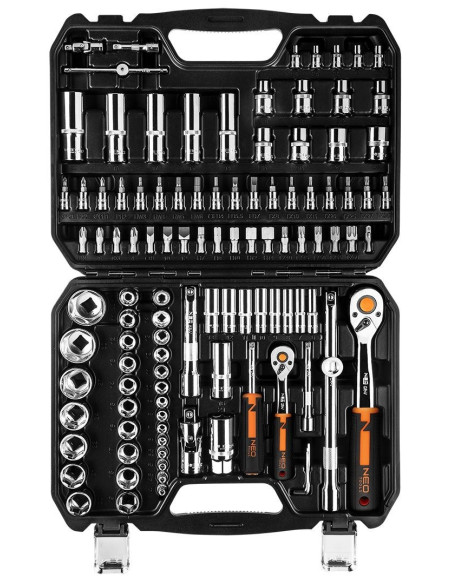 Klucze Nasadowe 1/4", 1/2", Zestaw 110 Szt.