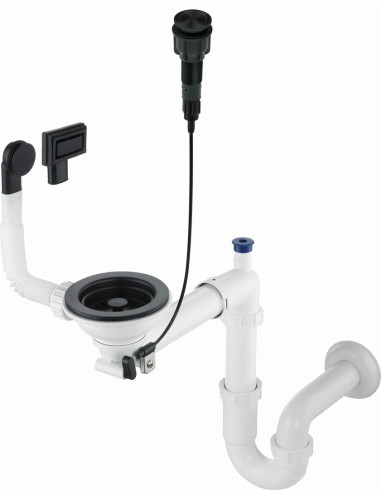 Syfon Do Zlewozmywaka Granitowego 1-Komorowego - Space-Saver Zxy_N982 5907650821120