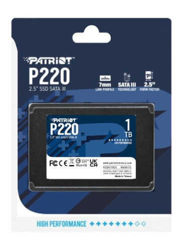 Ssd Patriot P220 1Tb Sata 2,5"