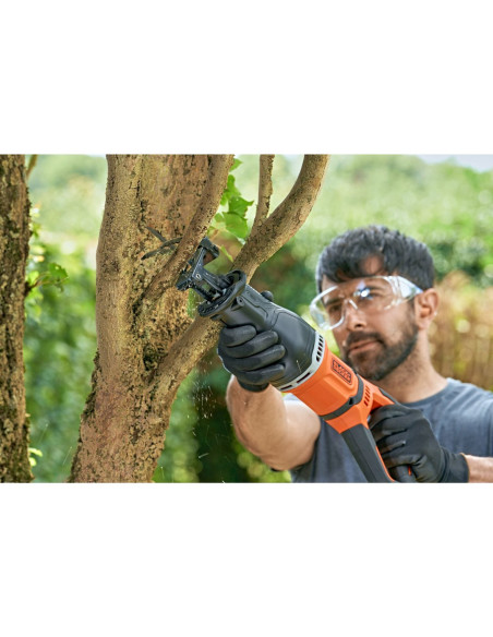 Black & Decker Bes301-Qs Piła Szablasta 2800 Spm 750 W Czarny, Pomarańczowy