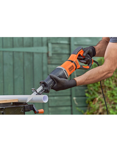 Black & Decker Bes301-Qs Piła Szablasta 2800 Spm 750 W Czarny, Pomarańczowy