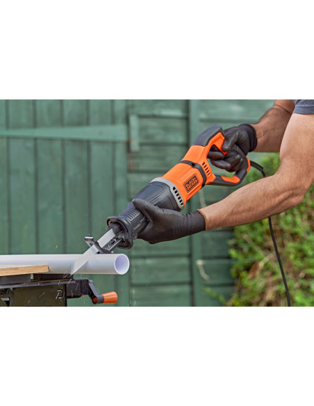 Black & Decker Bes301-Qs Piła Szablasta 2800 Spm 750 W Czarny, Pomarańczowy