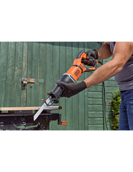 Black & Decker Bes301-Qs Piła Szablasta 2800 Spm 750 W Czarny, Pomarańczowy