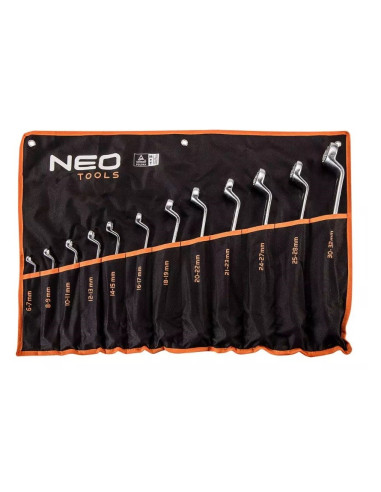 Klucze Oczkowe Odgięte Neo Tools 6-32 Mm, Zestaw 12 Sztuk