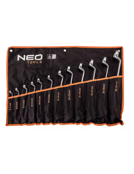 Klucze Oczkowe Odgięte Neo Tools 6-32 Mm, Zestaw 12 Sztuk
