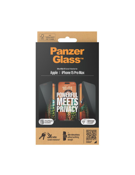 Panzerglass® Privacy Screen Protector Iphone 15 Pro
