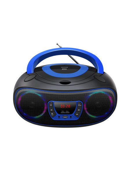 Denver Tcl-212Bt Blue Odtwarzacz Cd Przenośny Odtwarzacz Cd Czarny, Niebieski