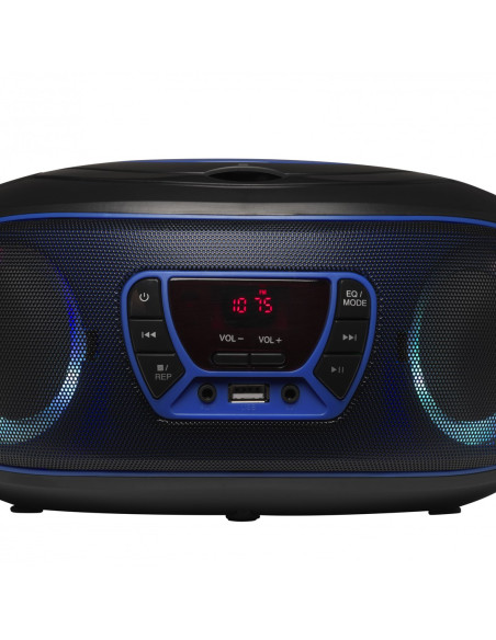 Denver Tcl-212Bt Blue Odtwarzacz Cd Przenośny Odtwarzacz Cd Czarny, Niebieski