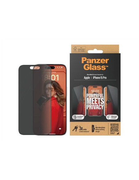 Panzerglass Ultra Wide Fit Privacy Przezroczysta Ochrona Ekranu Apple 1 Szt.