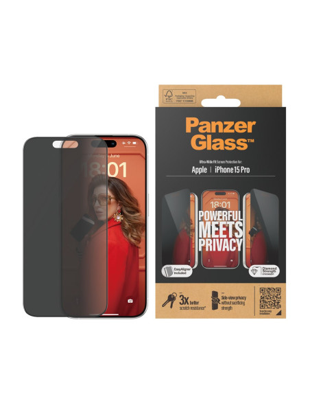 Panzerglass Ultra Wide Fit Privacy Przezroczysta Ochrona Ekranu Apple 1 Szt.