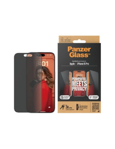 Panzerglass Ultra Wide Fit Privacy Przezroczysta Ochrona Ekranu Apple 1 Szt.