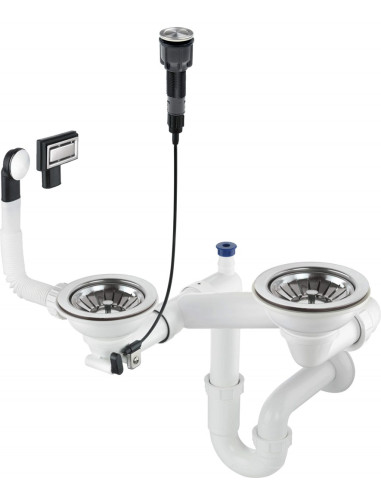 Syfon Do Zlewozmywaka Granitowego 1.5- I 2-Komorowego - Space-Saver Zxy_9983 5907650821113