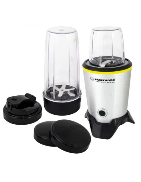 Blender Sportowy Esperanza Master Ekm028 (1000W  Kolor Czarno-Srebrny)