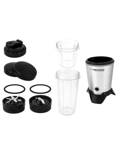 Blender Sportowy Esperanza Master Ekm028 (1000W  Kolor Czarno-Srebrny)