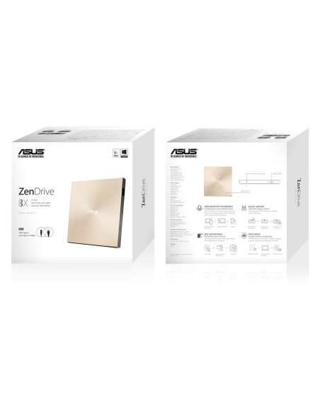 Nagrywarka Asus Sdrw-08U9M-U Sdrw-08U9M-U/Gold/G/As (Usb 2.0  Zewnętrzna)
