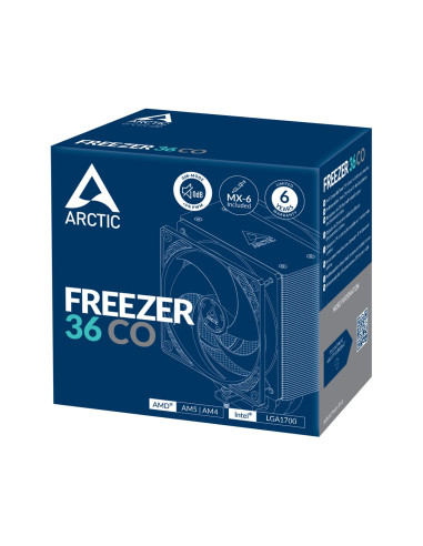 Arctic Freezer 36 Co Procesor Chłodnica Powietrza 12 Cm Czarny, Srebrny 1 Szt.