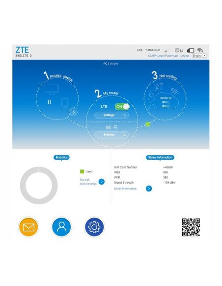 Modem  Zte Lte Mf79U (Kolo Biały)