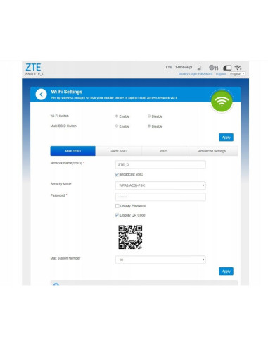 Modem  Zte Lte Mf79U (Kolo Biały)