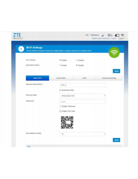 Modem  Zte Lte Mf79U (Kolo Biały)