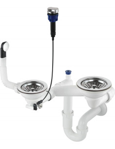 Syfon Do Zlewozmywaka Granitowego 1.5- I 2-Komorowego - Space-Saver Zxy 9973 5908212047828