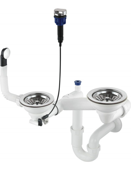Syfon Do Zlewozmywaka Granitowego 1.5- I 2-Komorowego - Space-Saver Zxy 9973 5908212047828