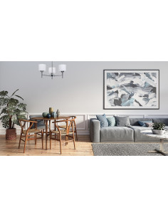 Żyrandol Klasyczna Lampa Sufitowa Wisząca Activejet Mira Chrom Potrójna 3Xe27 Do Salonu 2