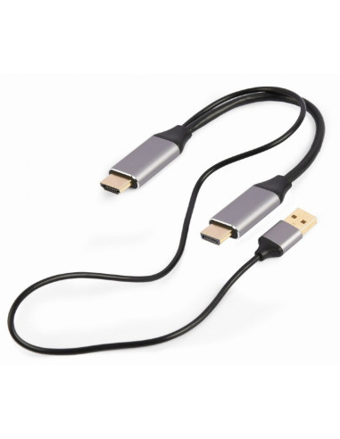 Gembird Aktywny Konwerter Sygnału Hdmi 4K Na Displayport 2M, Czarny