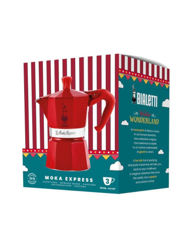 Bialetti Kawiarka Winter Wonderland 3Tz Czerwona