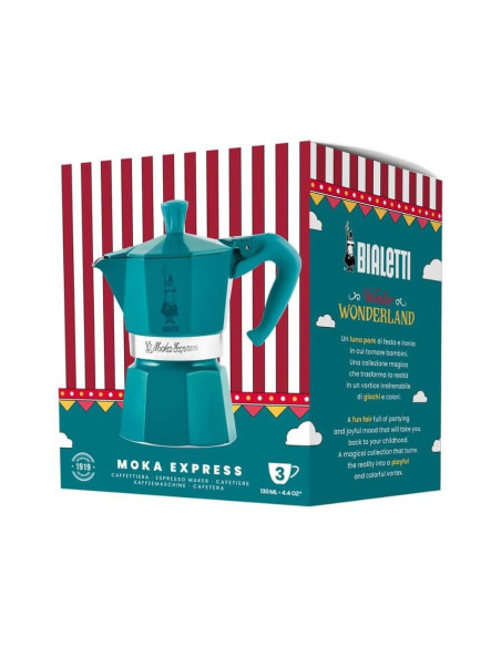 Bialetti Kawiarka Winter Wonderland 3Tz Turkusowa