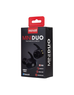 Maxell Mini Duo Słuchawki Bezprzewodowe Bluetooth Tws Earbuds Czarne 2