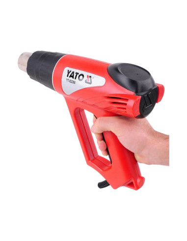 Yato Yt-82288 Opalarka Pistolet Na Gorące Powietrze 500 L/Min 550 °C 2000 W Czarny, Czerwony