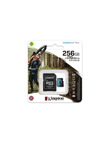 Kingston Microsdxc Canvas Go Plus 256Gb + Adapter