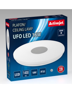 Nowoczesny Plafon Sufitowy Led Activejet Ufo 18W 2