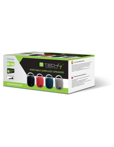 Techly Głośnik Bluetooth 5.3 Bezprzewodowy 5W Tws