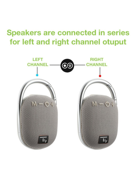 Techly Głośnik Bluetooth 5.3 Bezprzewodowy 5W Tws