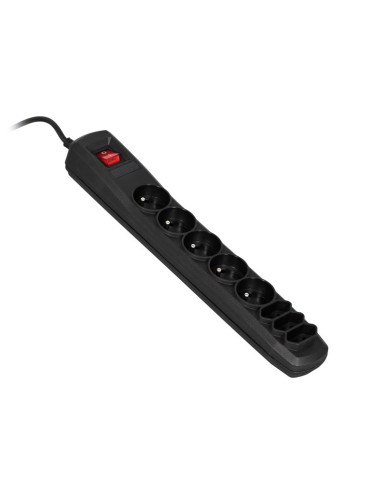 Listwa Przeciwprzepięciowa Activejet Apn-8G/5M-Bk (3 X Typ C, 5 X Ute  10 A  5M  Kolor Czarny)